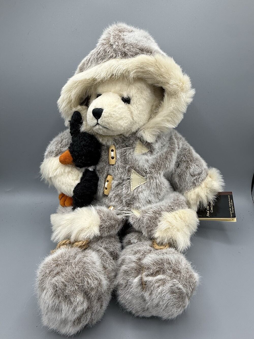 Bearington Collection Iggy and Lou Polar Bear Penguin Plush 2003 Winter 14”